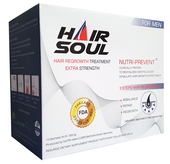 ยาปลูกผม Hair Soul แก้ปัญหาผมบาง