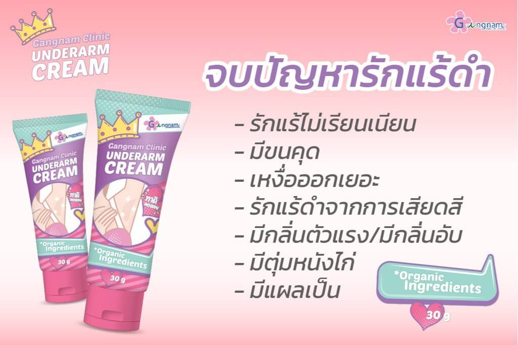 ครีมทารักแร้ขาว Gangnam Clinic Underarm Cream